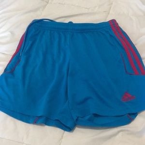 Athletic soccer shorts